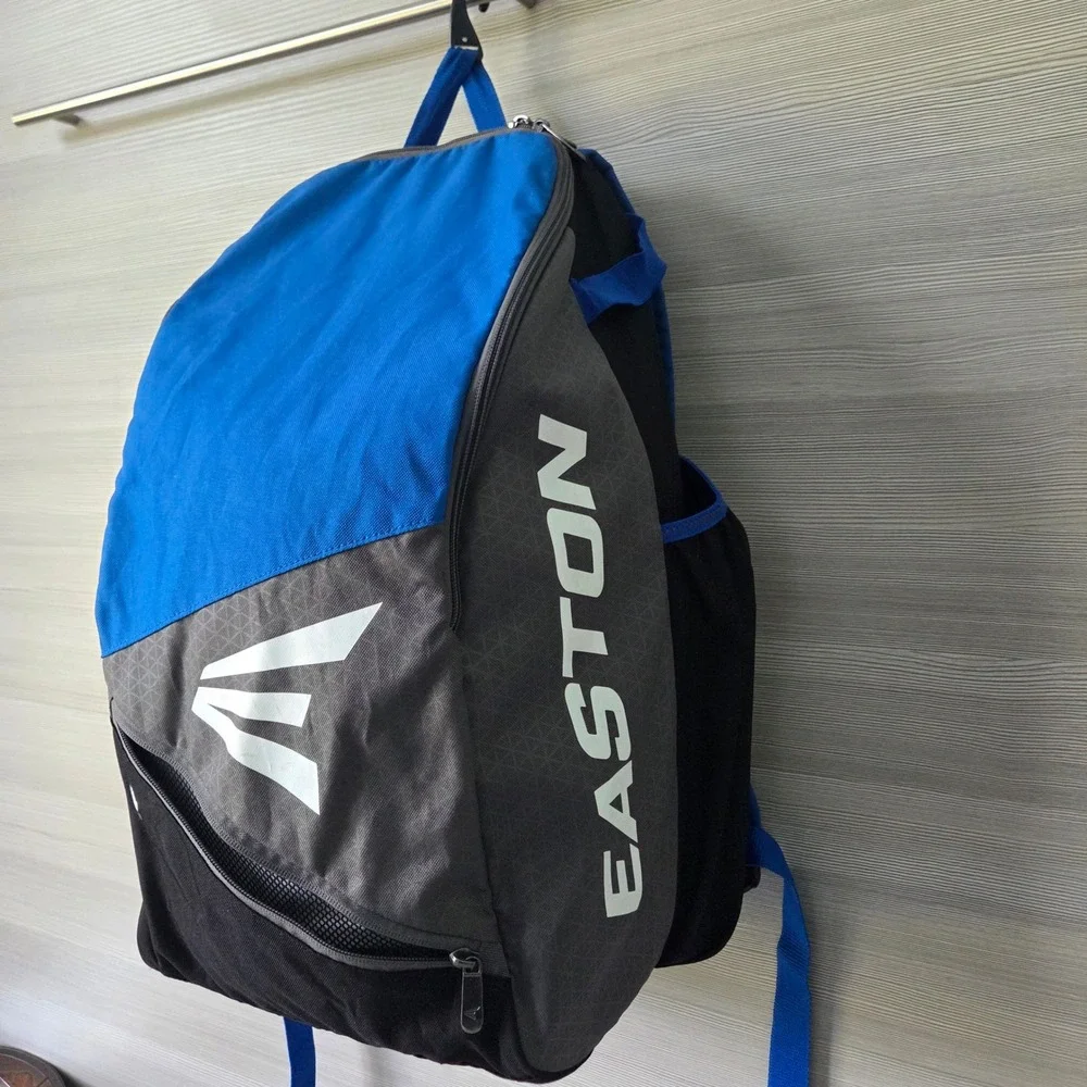 Easton E110BP Bat Pack Backpack Blue Grey Black Polyester Baseball Softball Bag